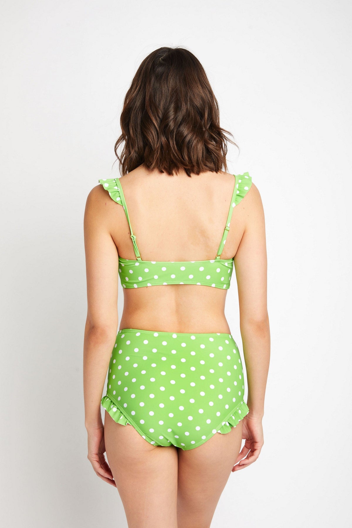 B2810- Lime.Wht Dot