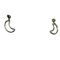 Crescent Moon Dangle Bertoni Earrings - Gold Filled Sterling Silver